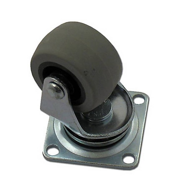 Kółko meblowe obrotowe płytka 40 guma/łożysko