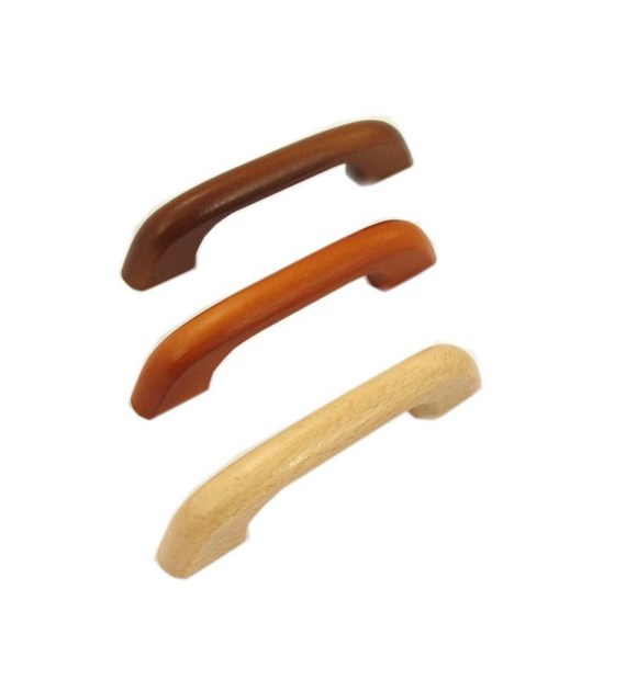 Uchwyt meblowy drewniany 'C'-80mm buk