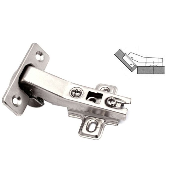 Zawias puszkowy  45°(45-155) 35mm narożny ZPUC45