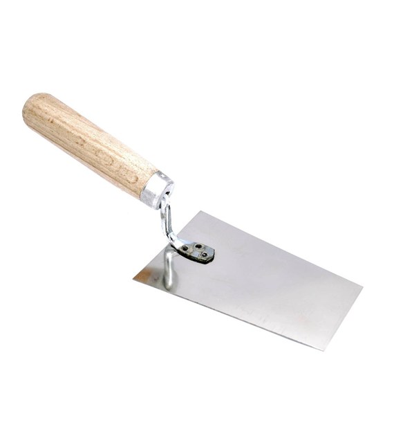 Kielnia nierdzewna trapez 130mm rączka drewn