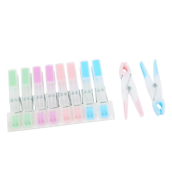 Klamerki spinacze podgumowane do bielizny 10szt