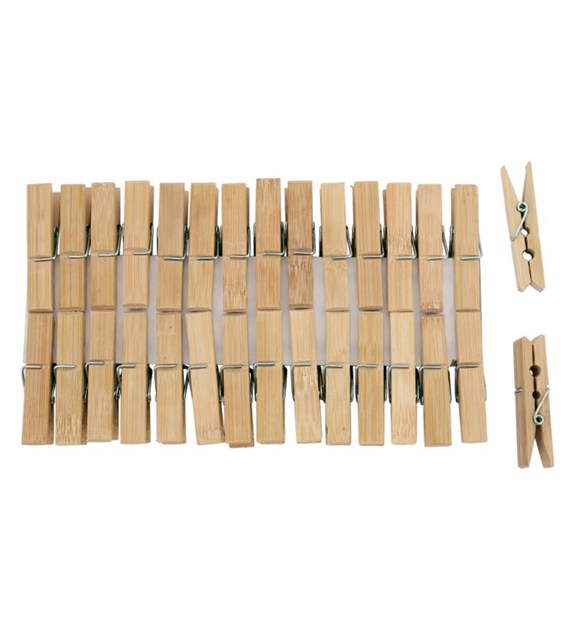 Klamerki spinacze drewniane do bielizny 30szt  6cm
