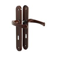 Klamka do drzwi 72 klucz brąz MK