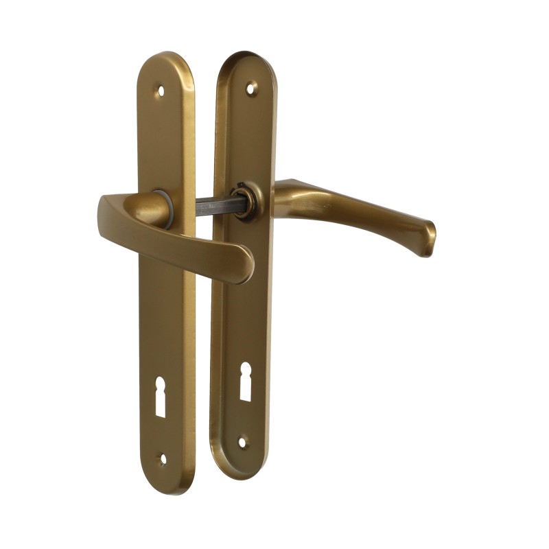 Klamka do drzwi 72 klucz złota MK