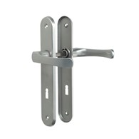 Klamka do drzwi 90 klucz srebrna MK