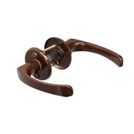 Klamka do drzwi okrągła MK brąz