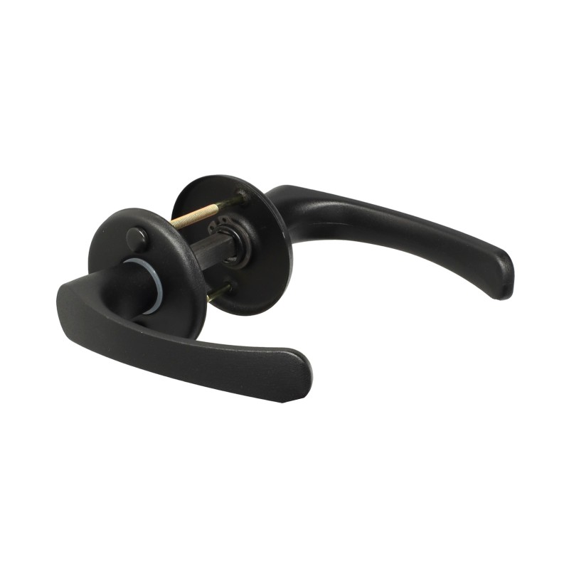 Klamka do drzwi okrągła MK czarna