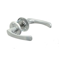 Klamka do drzwi okrągła MK srebrna