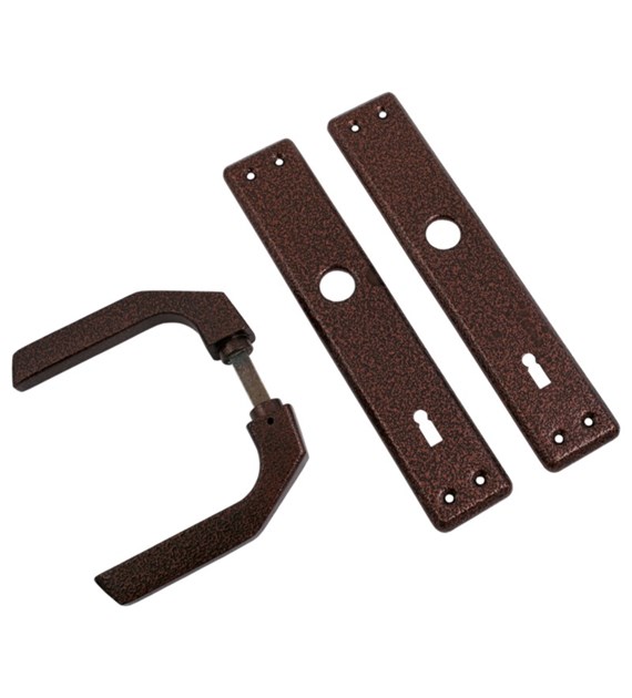 Klamka do zamka bramowego 90klucz miedź  T10mm