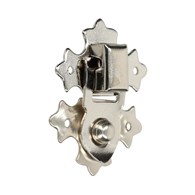 Zatrzask do kaset 2x16x25x0,6mm niklowany srebrny