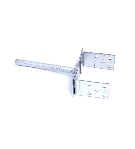 Podstawa słupa regul  0-160 pręt 200mm biały ocynk