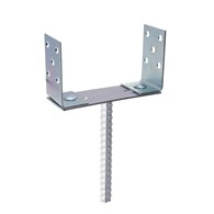 Podstawa słupa regul  0-200 pręt 200mm biały ocynk