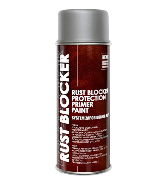 Lakier spray na rdzę 400ml RAL 9006 srebrny