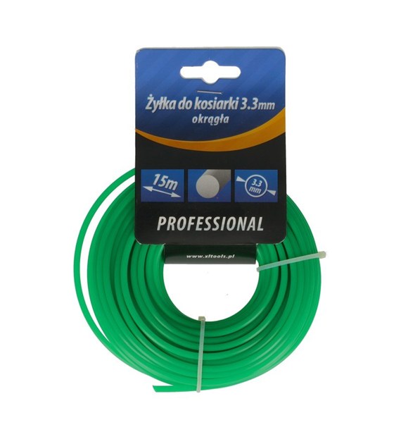 Żyłka do kos spalinowych okrągła 3.3mm/15m
