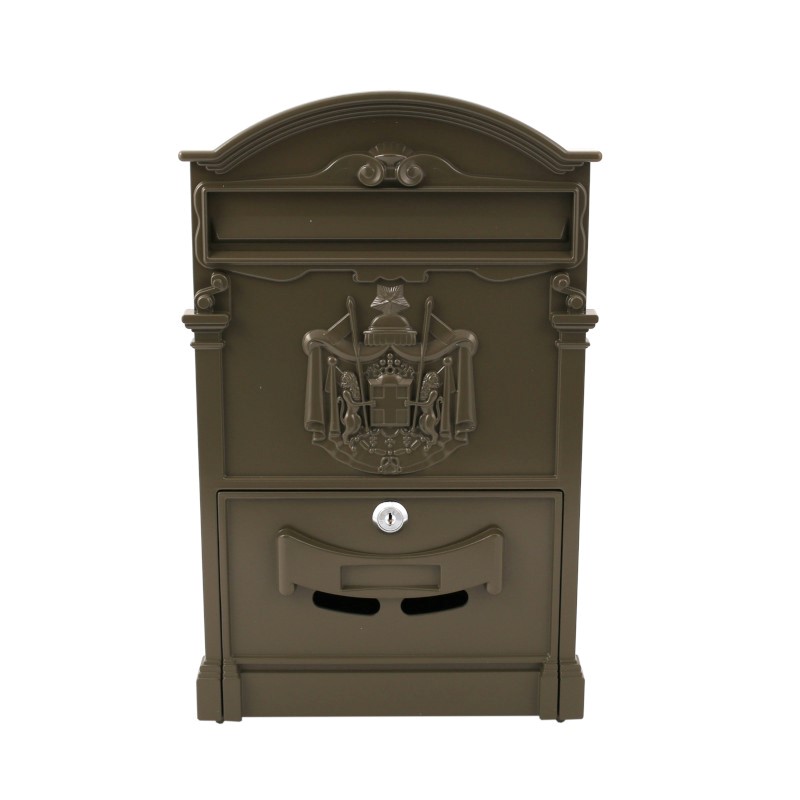 Skrzynka na listy odlew RESIDENCE mała khaki