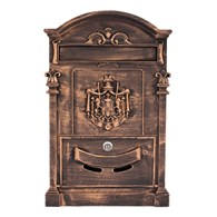 Skrzynka na listy odlew RESIDENCE mała patyna