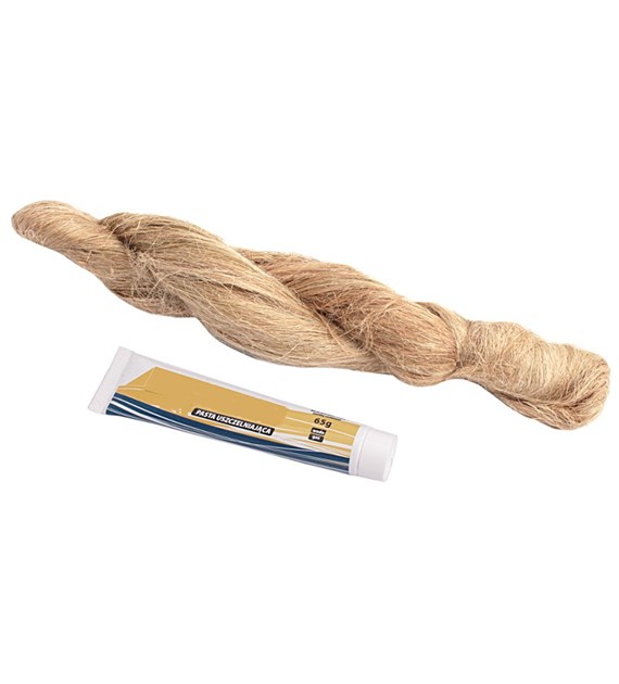 Zestaw naprawczy do rur BIG pasta 65g+konopie 100g