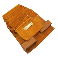 Pas monterski: kieszeń skórzana na gwoździe