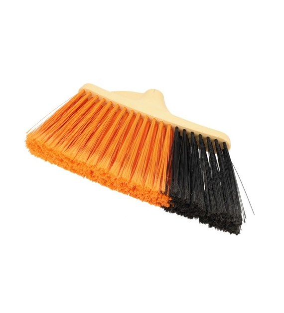 Miotła gospodarcza plast 23/30x12cm skośn b/trzona
