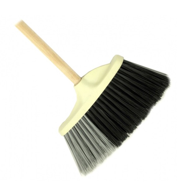 Miotła gospodarcza plast 23/30x12cm skośn b/trzona