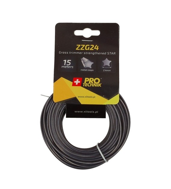 Żyłka do kos spalinowych zbrojon gwiazda 2.4mm/15m