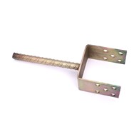 Podstawa słupa Y100mm z prętem ocynk PS100U
