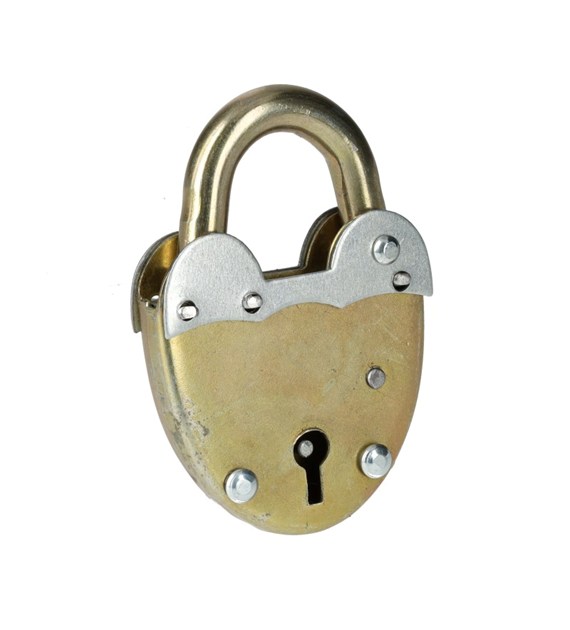 Kłódka zwykła  50 mm sercowa
