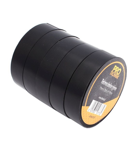 Taśma izolacyjna 19mm/20m czarna PRO-TECHNIK