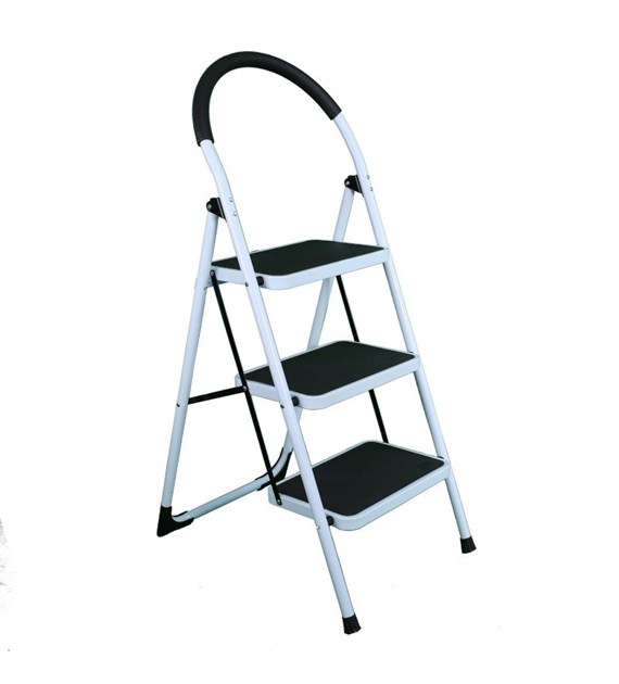 Drabina 3 stopniowa metalowa domowa SUPERMAX 3