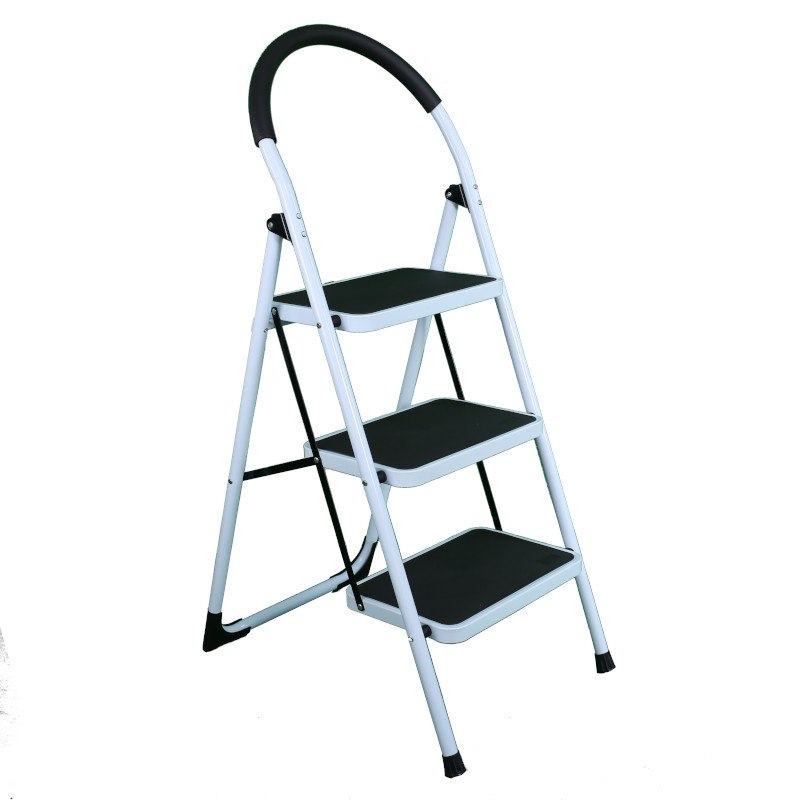 Drabina 3 stopniowa metalowa domowa SUPERMAX 3