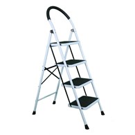 Drabina 4 stopniowa metalowa domowa SUPERMAX 4