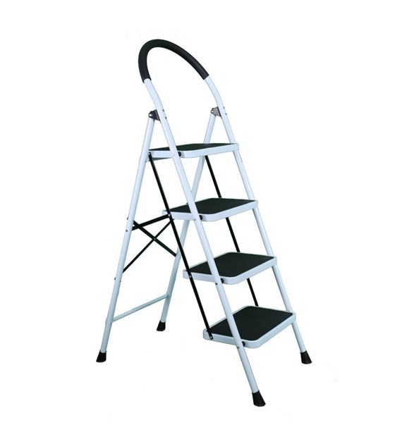 Drabina 4 stopniowa metalowa domowa SUPERMAX 4