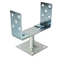 Podstawa słupa regul. 0-200mm ze stopką biały ocyn