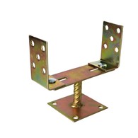 Podstawa słupa regul. 0-200mm ze stopką żółty ocyn