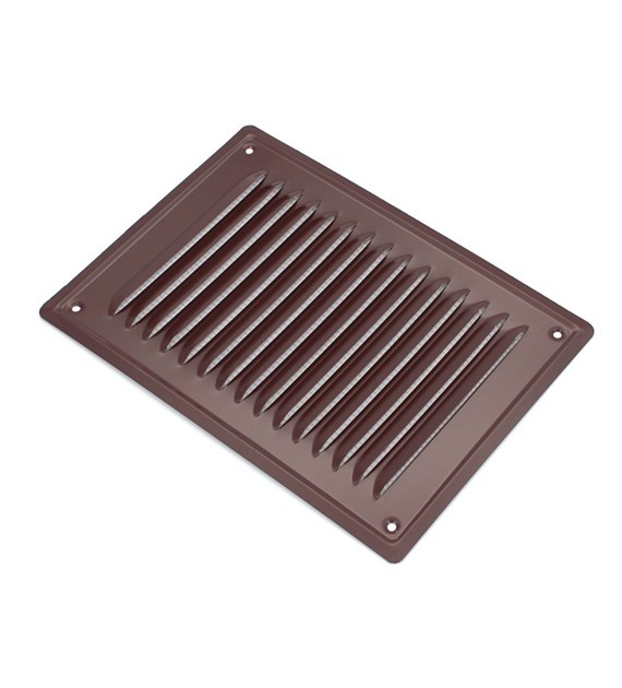 Kratka went metalowa skośna S 14x21 brąz+siatka