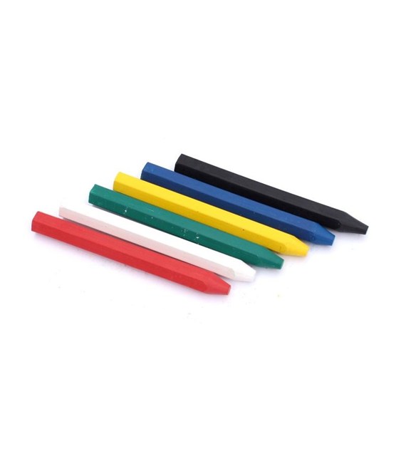 Kredka do drewna lubryka DE 12x120mm czerwona 12sz