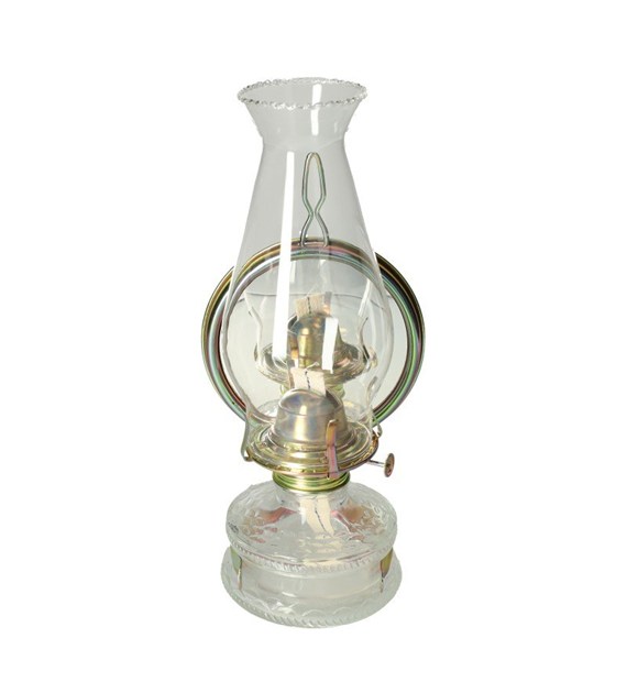 Lampa naftowa 31cm z lustrem MAXI ocynk