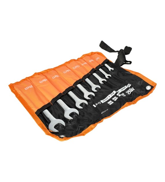Klucz płaski zestaw  8szt 6-22mm Cr.V PRO-TECHNIK