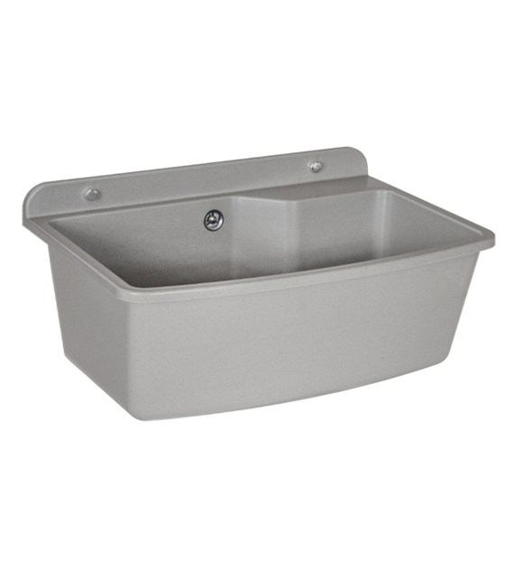 Zlew gospodarczy 610cm ciemny granit MAXI