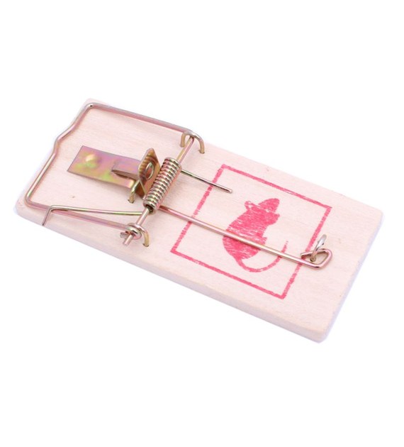 Myszołapka drewniana kpl 4szt/zawieszka