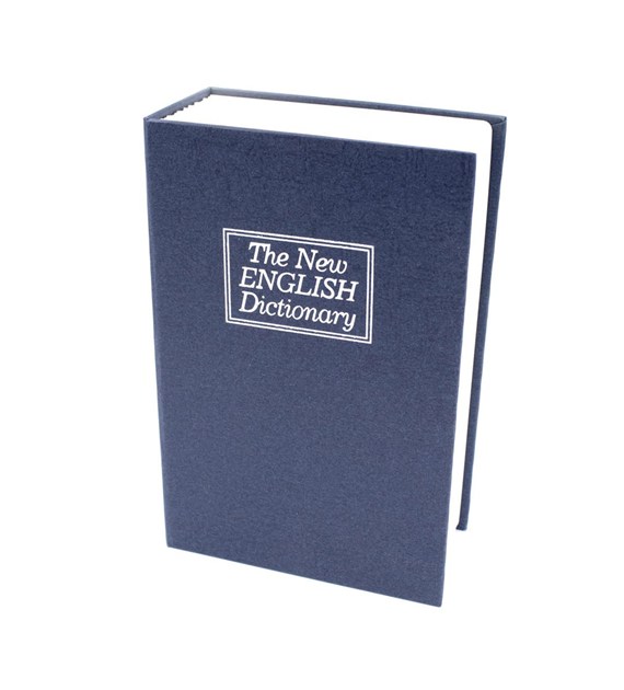 Sejf książka SŁOWNIK ENG 180x115x55 niebieski XL