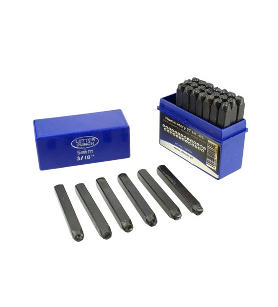 Numeratory litery  5mm /27 elementów