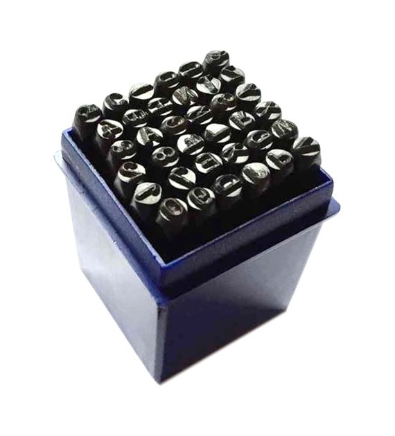 Numeratory zestaw alfanumeryczny 6mm /36 elementów