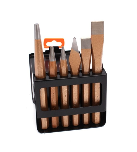 Przecinaki punktaki i dobijaki ślusarskie kpl  6cz