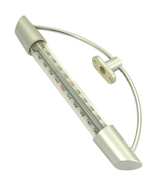 Termometr za okno srebrny ruchomy 230mm