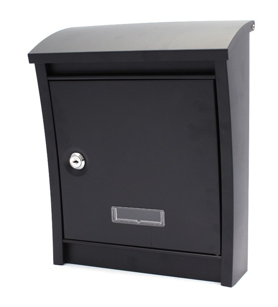 Skrzynka na listy DALMATIA czarna mat 25x32x8-12cm