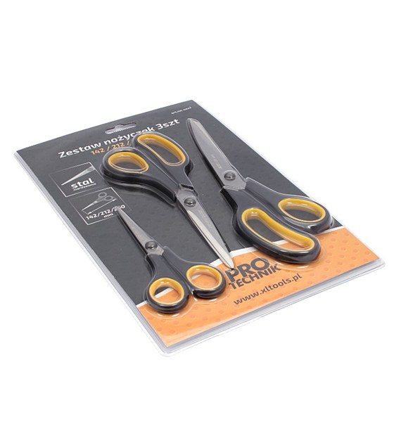 Nożyczki zestaw 3szt 140,210,240mm PRO-TECHNIK