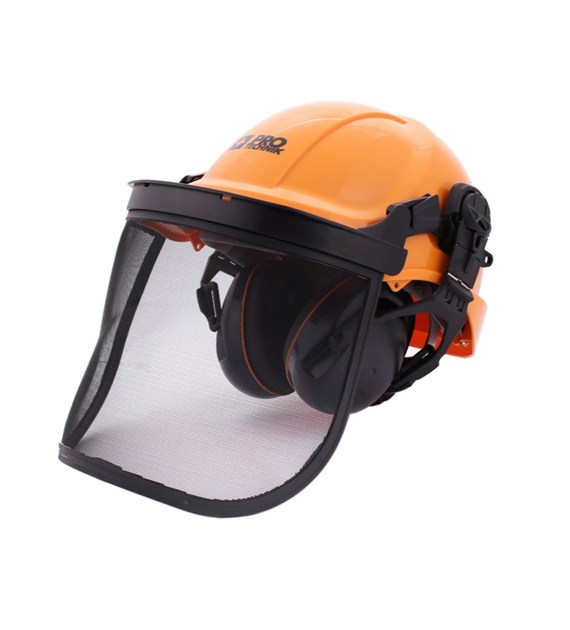 Kask ochronny dla pilarzy osłona twarzy siatka