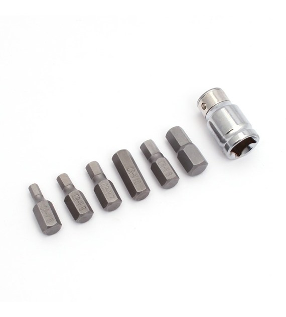 Klucze nasadowe HEX  7cz Cr.V PRO-TECHNIK