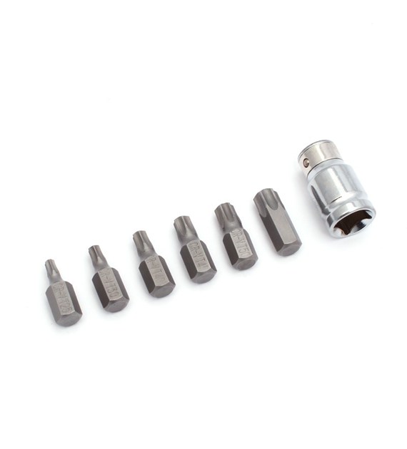 Klucze nasadowe TORX  7cz Cr.V PRO-TECHNIK